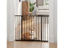 PawHut Türschutzgitter Klemmbefestigung 76-107 x 76 cm