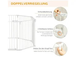 Online PawHut Welpenauslauf mit Tür Klappbar 8 Paneele