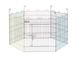 PawHut Welpenlaufstall 6 Stücke 60 cm DIY Laufstall mit Tür