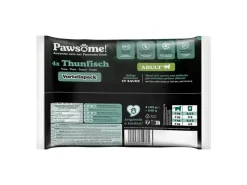 Pawsome Katzen-Nassfutter Adult Thunfisch 85 g 4er Flowpack