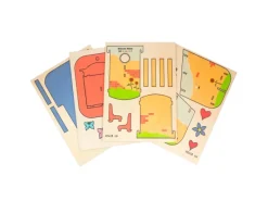 Pebaro Laubsägevorlage Vogelhaus Bunt Bedruckt