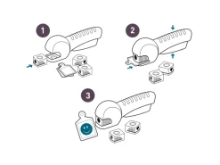 Pebaro Prägestempel-Set Papier Prägezange