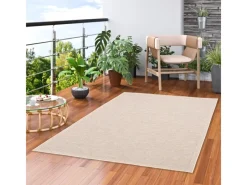 Online Pergamon In & Outdoor Teppich Flachgewebe Ottawa Bordüre Beige 120x170cm