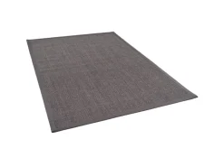Outlet Pergamon Sisalteppich Natura Klassisch mit Bordüre Anthrazit 150x150cm