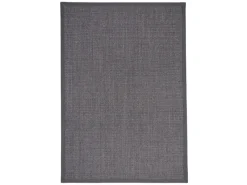 Outlet Pergamon Sisalteppich Natura Klassisch mit Bordüre Anthrazit 150x150cm