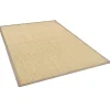 New Pergamon Sisalteppich Natura Klassisch mit Bordüre Creme Taupe 150x150cm