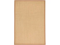 Pergamon Sisalteppich Natura Klassisch mit Bordüre Nuss 150x150cm
