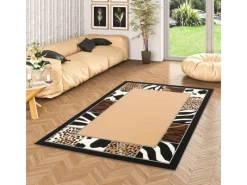 Hot Pergamon Trendline Teppich Afrika Bordüre Beige Beige 160x225cm