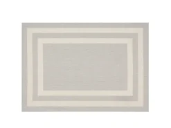 Hot Peyer Syntex Teppich Terrace Bordüre Pflegeleicht Farbe 160 x 230 cm Grau