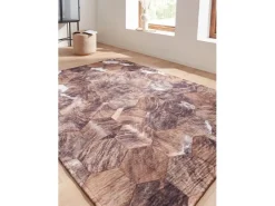 Outlet Peyer Syntex Teppich Terrace Bordüre Pflegeleicht Farbe 80 x 150 cm Beige