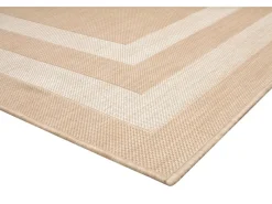 Clearance Peyer Syntex Teppich Terrace Bordüre Pflegeleicht Farbe 60 x 110 cm Beige
