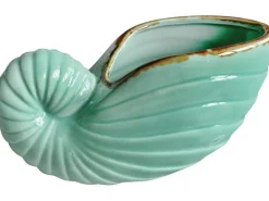 Sale Pflanzgefäß Muschel 10 cm x 19 cm x 10 cm Grün