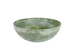 Hot Pflanzschale für Draussen in Oliv-Grün marmoriert 20 x 7,5 cm