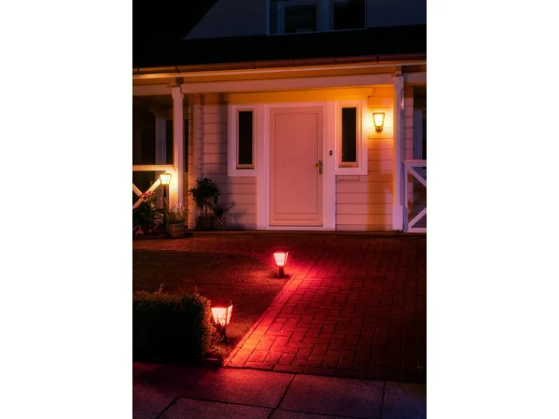 New Philips Hue White & Color Amb. Econic LED-Laternenleuchte stehend