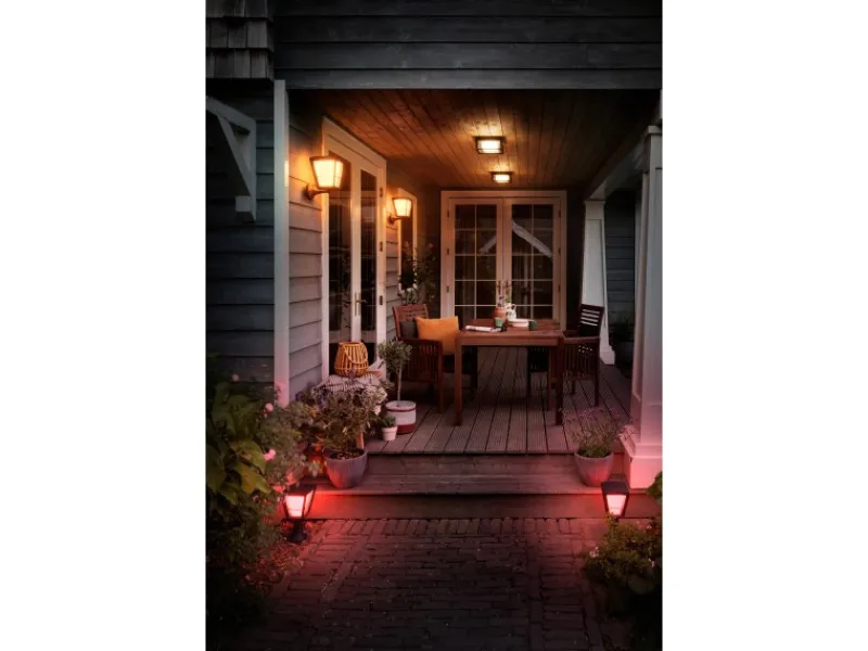 New Philips Hue White & Color Amb. Econic LED-Laternenleuchte stehend