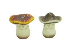 Hot Pilz aus Keramik 5,5 cm Braun-Beige