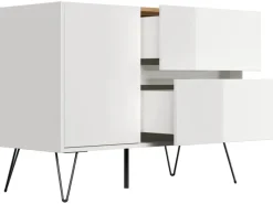 Posseik Sideboard Industrial S 2 Schubladen 1 Tür 100 cm Top