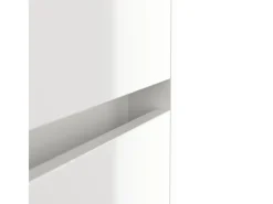 Outlet Posseik Sideboard Industrial M 6 Schubladen 120 cm Weiß Hochglanz