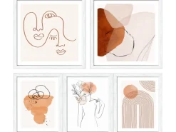 Online Pro Art Bilder Framed Art Lines And Shapes XI 2x 28 x 28 cm, 3x 19 x 24 cm