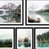 Outlet Pro Art Bilder Framed Art Mountain Lake IX 2x 28 cm x 28 cm, 3x 19 cm x 24 cm