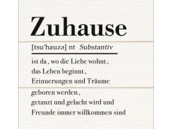 Pro Art Dekopanel Zuhause auf Holz 30 cm x 30 cm