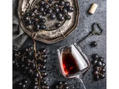 Pro Art Glasbild Wein und Trauben 20 cm x 20 cm