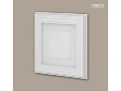 PROFHOME 159820 3D Wandpaneel Wandvertäfelung Deckenplatte 0,25 m2 50 cm x 4,2 cm x 50 cm Weiß