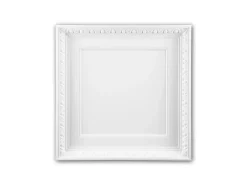 PROFHOME 157001 Deckenplatte Deckenelement Wandpaneel Stuckdekor, 60,0 cm x 60,0 cm x 6,9 cm Weiß