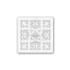 Discount PROFHOME 157502 Deckenplatte Wandvertäfelung Deckenelement 14,7 x 14,7 cm 14,7 cm x 14,7 cm x 3,3 cm Weiß