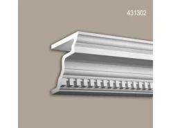 Hot PROFHOME 431302 Eckleiste Fassadenprofil Zierleiste Stuckleiste 2 m 200 cm x 25,7 cm x 20 cm Weiß