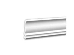 PROFHOME 650105 Eckleiste Stuckleiste Deckenleiste Zierleiste Stoßfest 2 m 200 cm x 6,3 cm x 6,0 cm Weiß