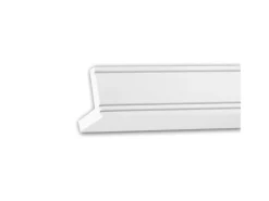 PROFHOME 150226 Eckleiste Zierleiste für indirekte Beleuchtung Stuckleiste 2 m 200 cm x 5,5 cm x 5,5 cm Weiß
