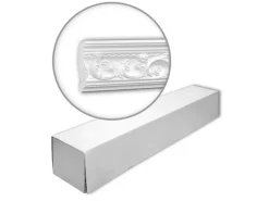 Clearance PROFHOME 150124 Eckleisten 1 Karton Set mit 10 Zierleisten 20 m Weiß