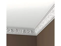 Clearance PROFHOME 150124 Eckleisten 1 Karton Set mit 10 Zierleisten 20 m Weiß