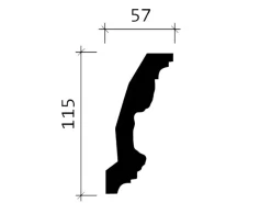 Clearance PROFHOME 150124 Eckleisten 1 Karton Set mit 10 Zierleisten 20 m Weiß