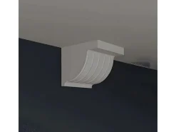 Best PROFHOME 119801 Konsole Zierelement Wandboard, 12,7 cm x 12 cm x 10 cm Weiß