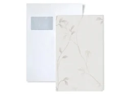 New PROFHOME 1 MUSTERSTÜCK S-397672-GU DIN A4 MUSTER der Floralen Tapete Beige