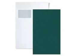 New PROFHOME 1 MUSTERSTÜCK S-375555-GU DIN A4 MUSTER der Uni Tapete Grün