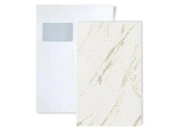 Sale PROFHOME 1 MUSTERSTÜCK S-393363-GU DIN A4 MUSTER der Marmoroptik Tapete Weiß