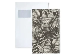 PROFHOME 1 MUSTERSTÜCK S-394252-GU DIN A4 MUSTER der Dschungel Tapete Schwarz
