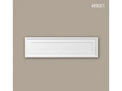 PROFHOME 489001 Pediment Fassadenstuck Fensterumrandung Fassaden Element 90,2 cm x 5,4 cm x 51 cm Weiß
