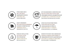 Online PROFHOME 437101 Regula Außenstuck Zierelement Fassaden Element 12 cm x 0,8 cm x 1,9 cm Weiß