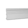 Online PROFHOME 653113 Sockelleiste Fußleiste Zierleiste Stuckleiste 2 m 200 cm x 1,5 cm x 13 cm Weiß