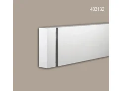 Discount PROFHOME 403132 Stirnelement Außenstuck Zierelement Fassaden Element 7 cm x 7 cm x 23,5 cm Weiß