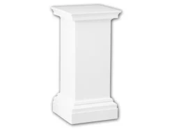 Sale PROFHOME 114001 Vollsäulen Postament Säule Zierelement dekoratives Element 65 cm x 31,8 cm x 31,8 cm Weiß