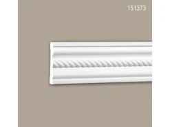 PROFHOME 151373 Wand- und Friesleiste Stuckleiste Zierleiste Friesleiste 2 m 200 cm x 2,1 cm x 10 cm Weiß