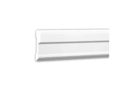 PROFHOME 151344 Wand- und Friesleiste Stuckleiste Zierleiste Wandleiste 2 m 200 cm x 1,8 cm x 9 cm Weiß