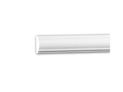 Best PROFHOME 151379 Wand- und Friesleiste Stuckleiste Zierleiste Friesleiste 2 m 200 cm x 1,3 cm x 3 cm Weiß