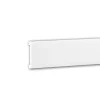 Online PROFHOME 651363 Wandleiste Stuckleiste Zierleiste Friesleiste Stoßfest 2 m 200 cm x 1,3 cm x 7,0 cm Weiß