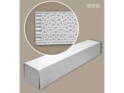 PROFHOME 151518-Box 3D Wandpaneele 1 Karton Set mit 2 Paneelen 4,08 m Weiß